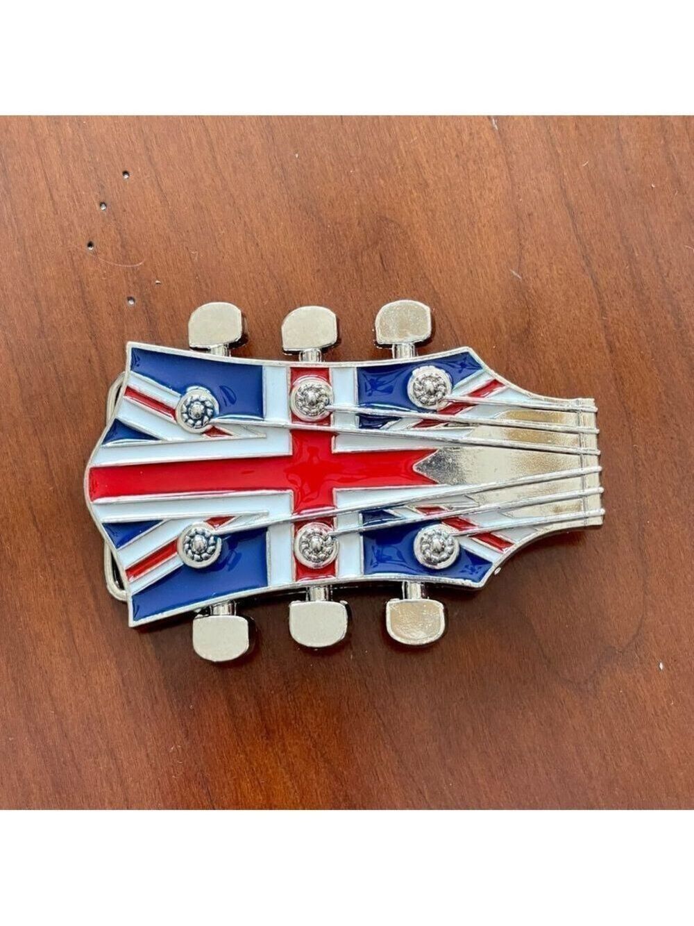 Guitar Rocker Blue Headstock Belt Buckle - Picture 15 of 15
